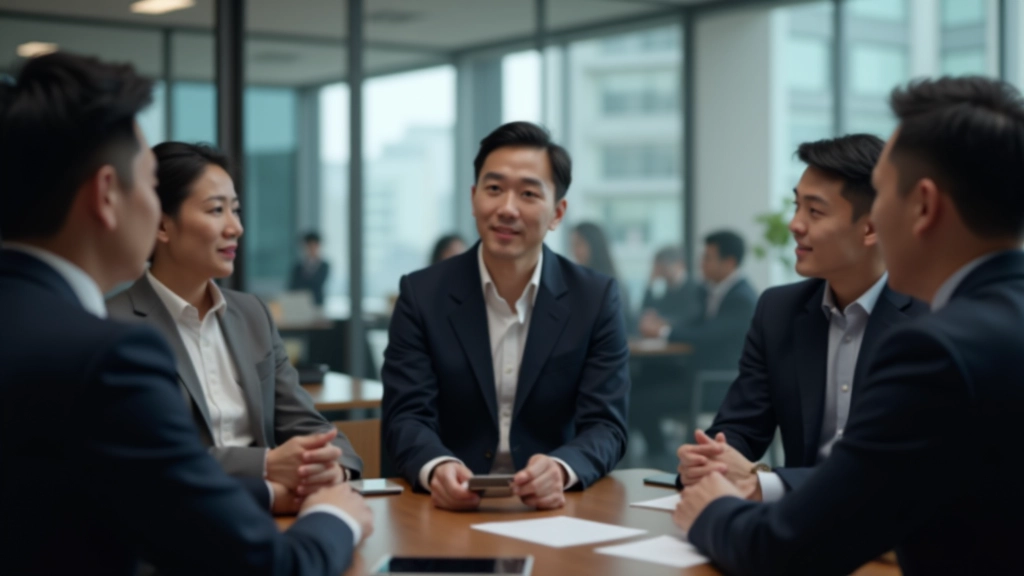 Group of professionals networking and practicing self-introductions in workshop setting